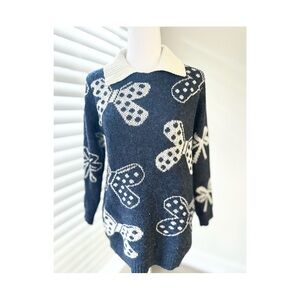 Sweater with Bow Design